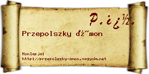 Przepolszky Ámon névjegykártya